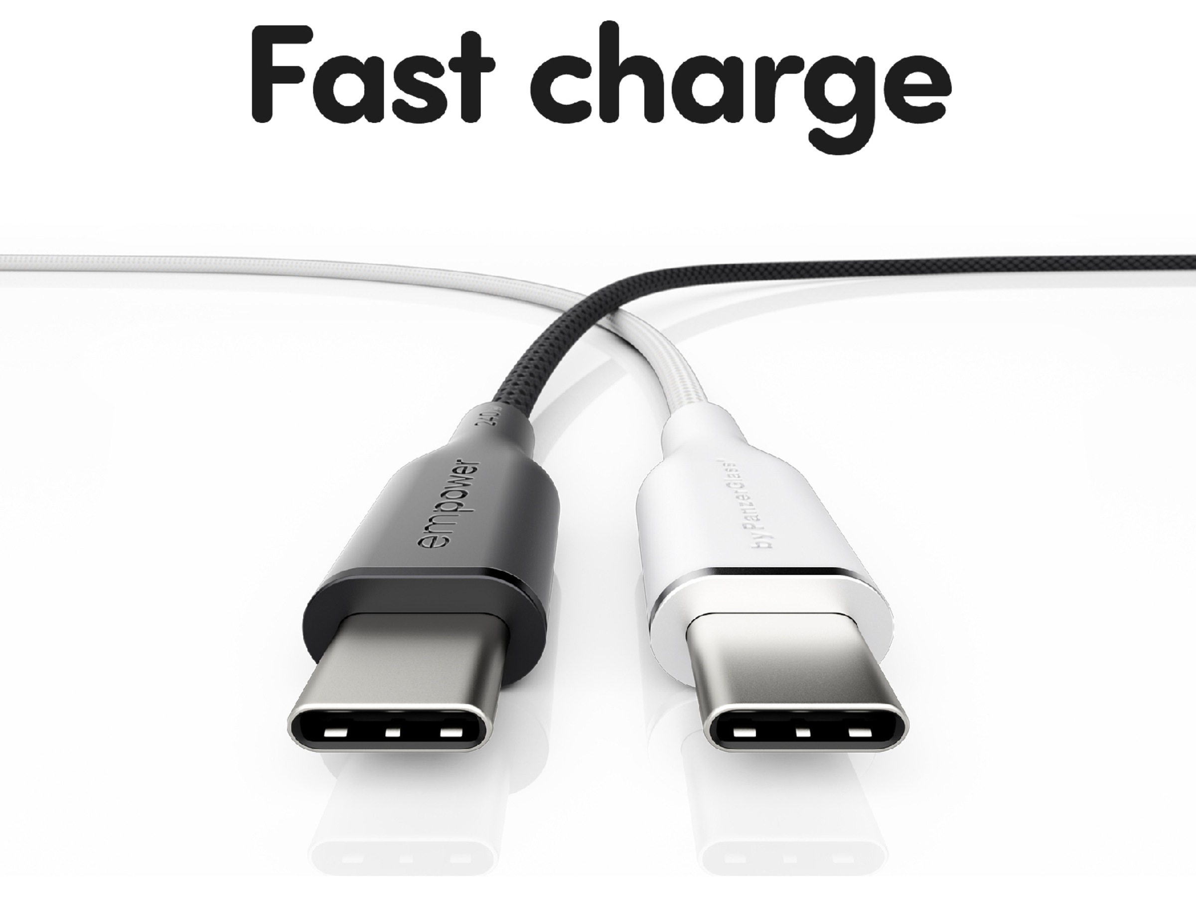 PanzerGlass Racing 240W USB-C kabel, 1,2m (sort) USB-kabler