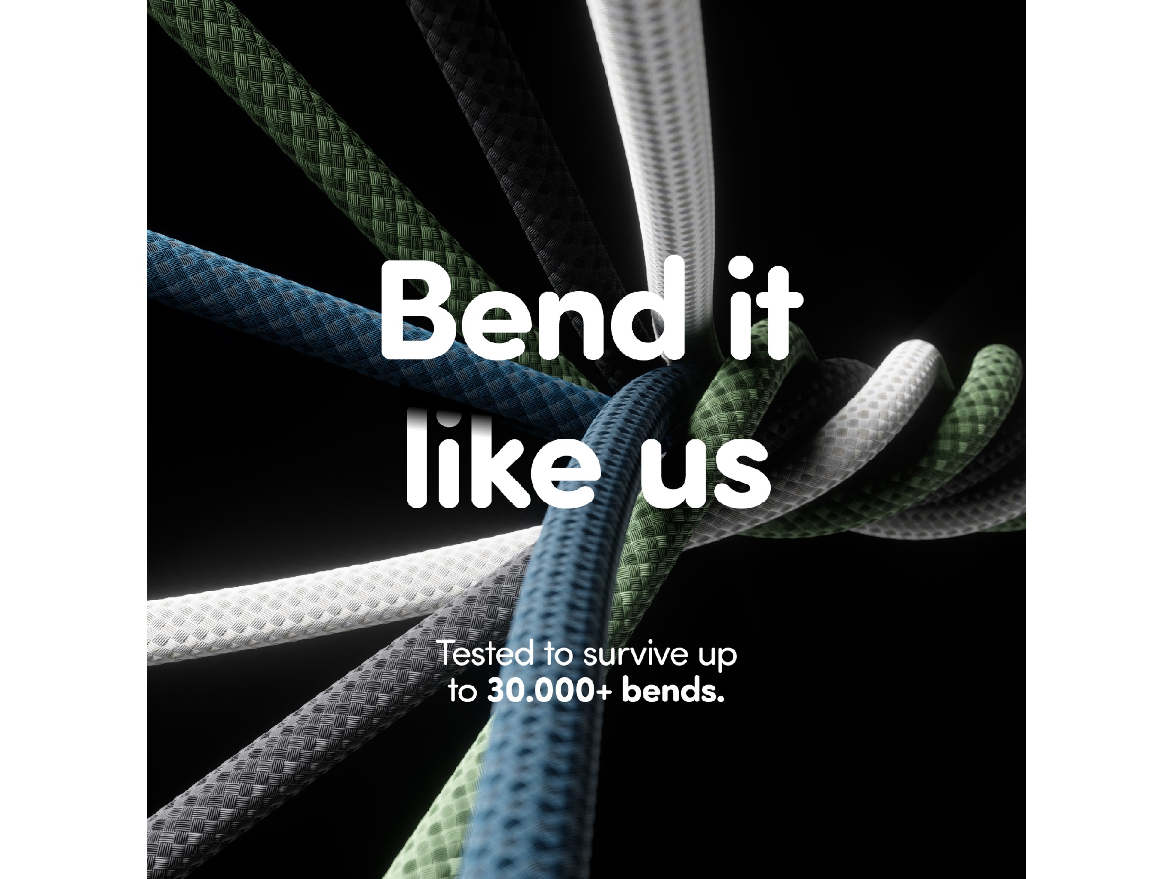 PanzerGlass Racing 240W USB-C kabel, 1,2m (sort) USB-kabler