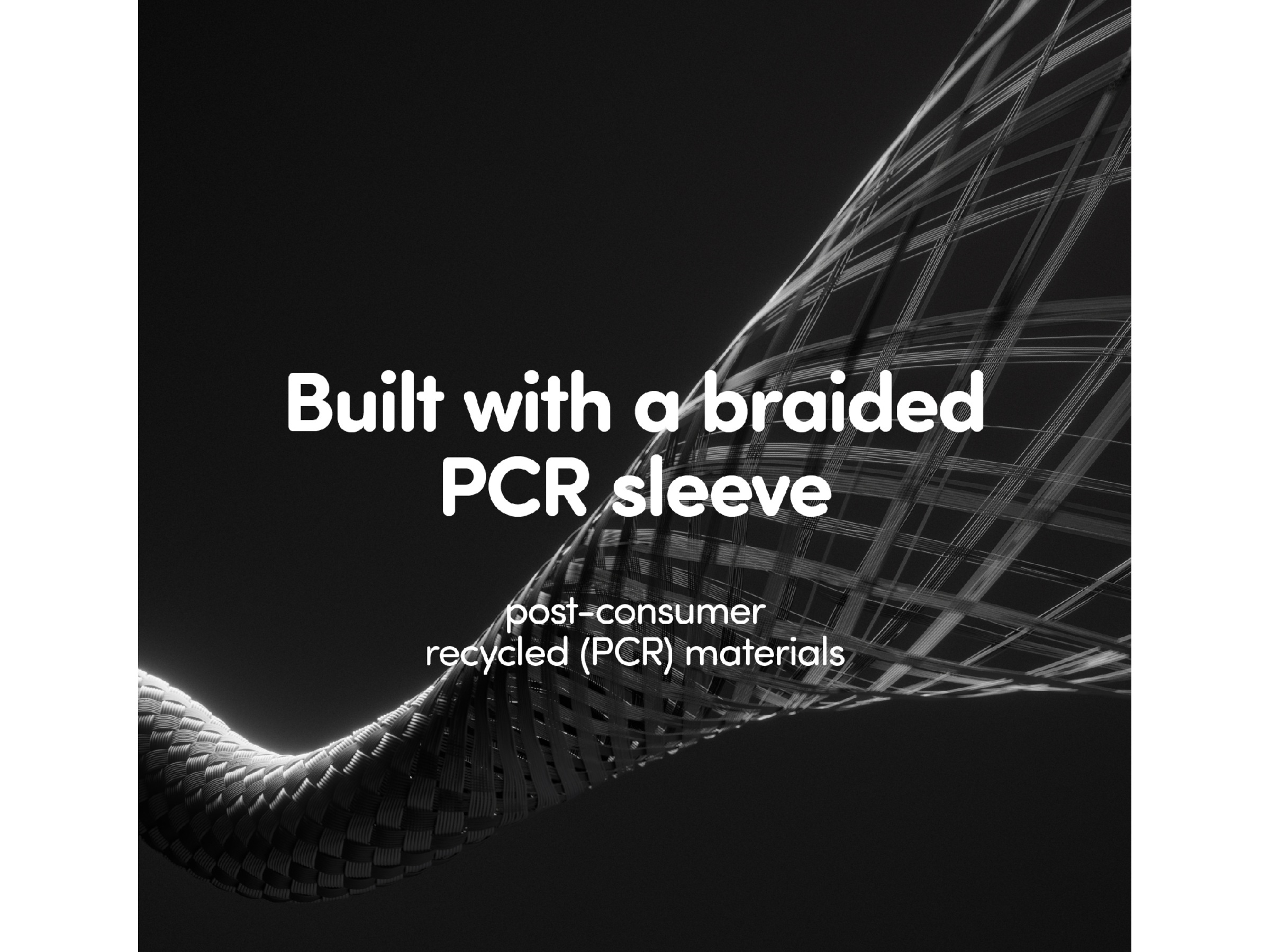 PanzerGlass Racing 60W USB-C kabel, 1,2m (sort) USB-kabler