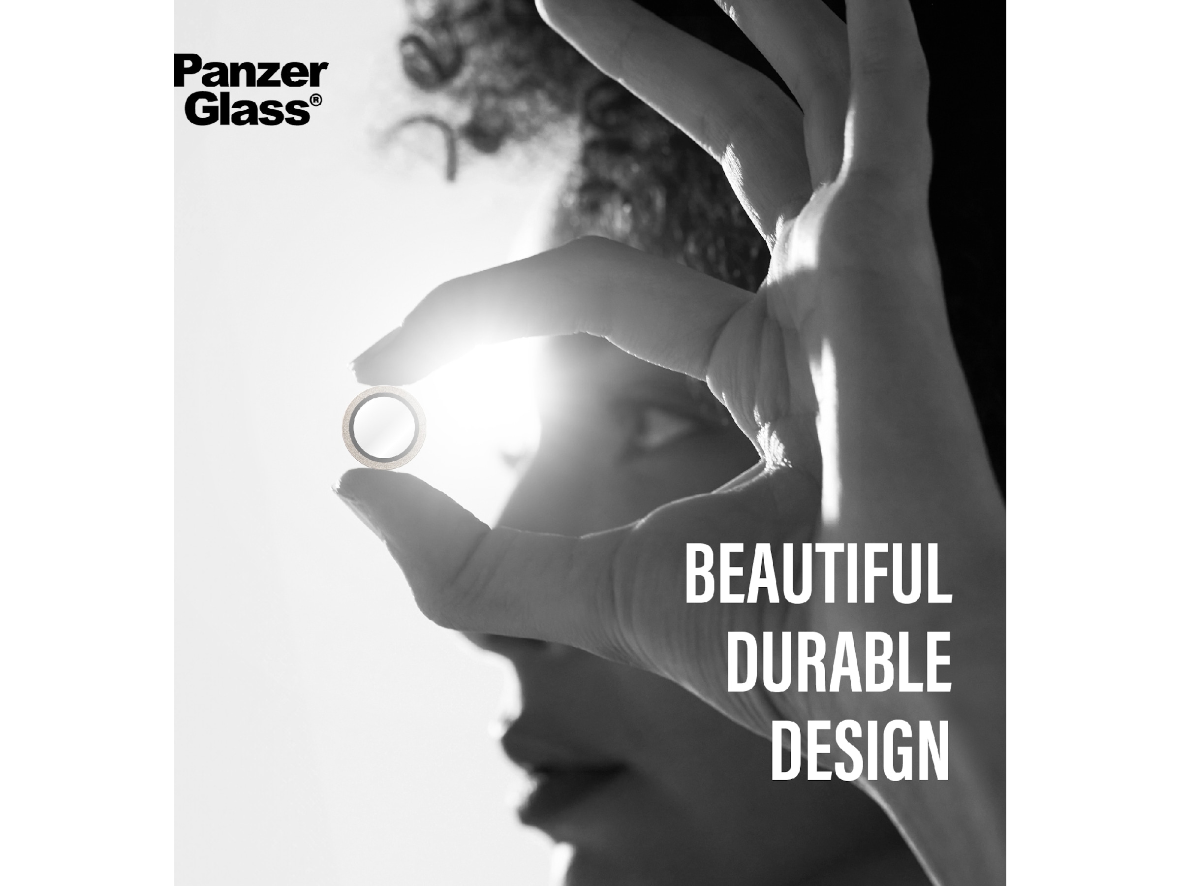 PanzerGlass iPhone Air Hoops Linsebeskytter (glitter gold) Skjermbeskyttelse