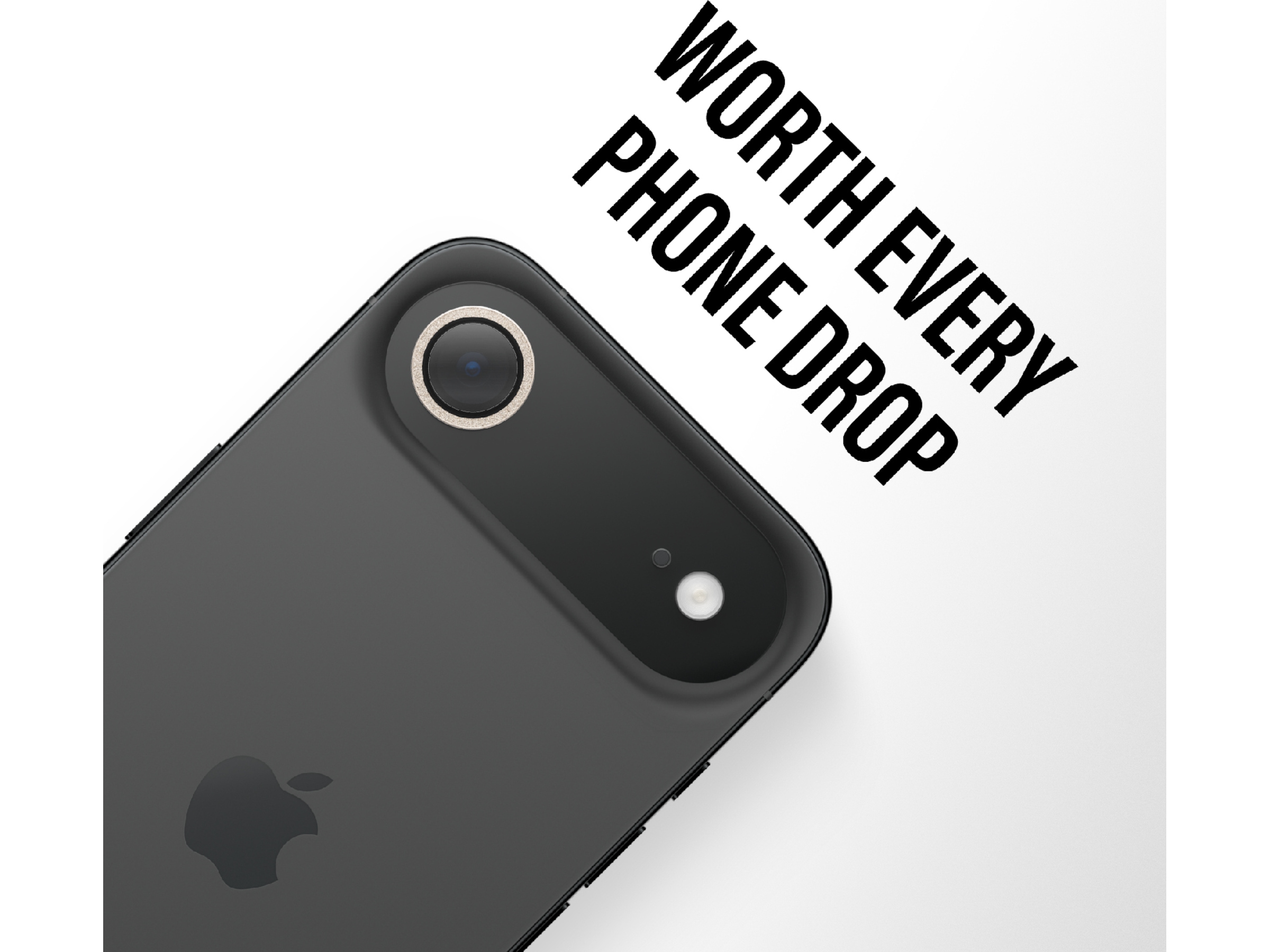 PanzerGlass iPhone Air Hoops Linsebeskytter (glitter gold) Skjermbeskyttelse