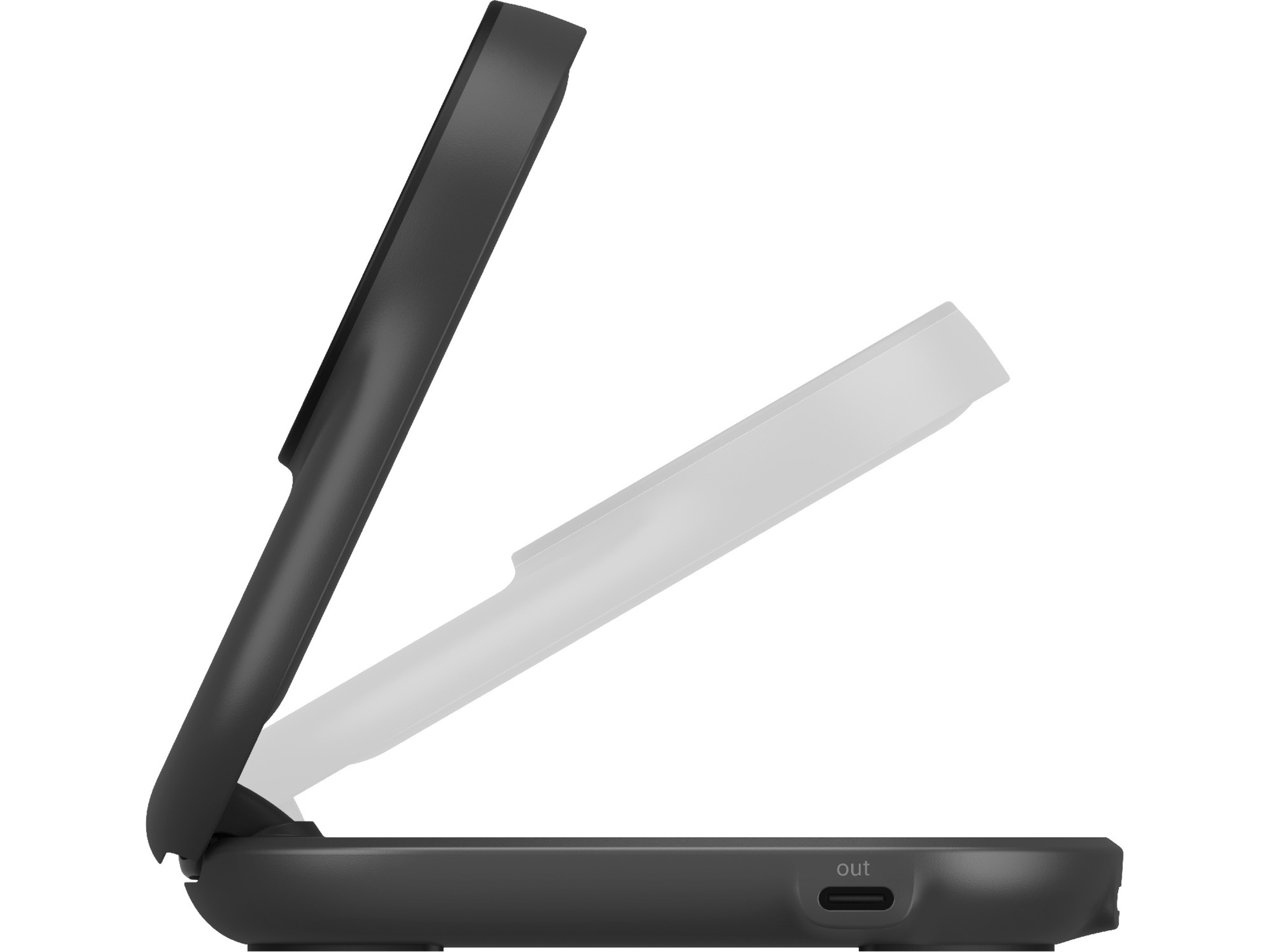 Belkin UltraCharge 2-in-1 Qi2 Trådløs lader (sort) Trådløs lader