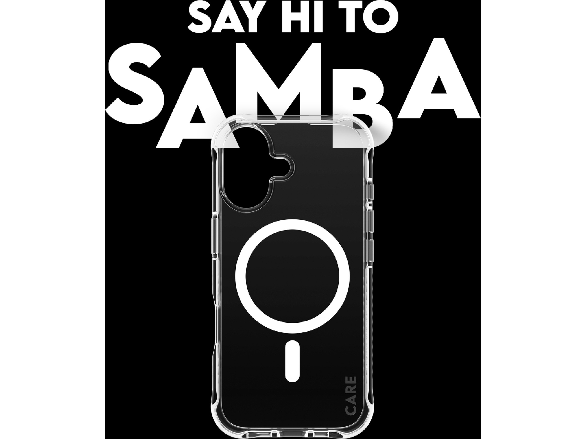 PanzerGlass CARE iPhone 17 Samba Hardcase deksel (gjennomsiktig/hvit) Deksel til mobiltelefon
