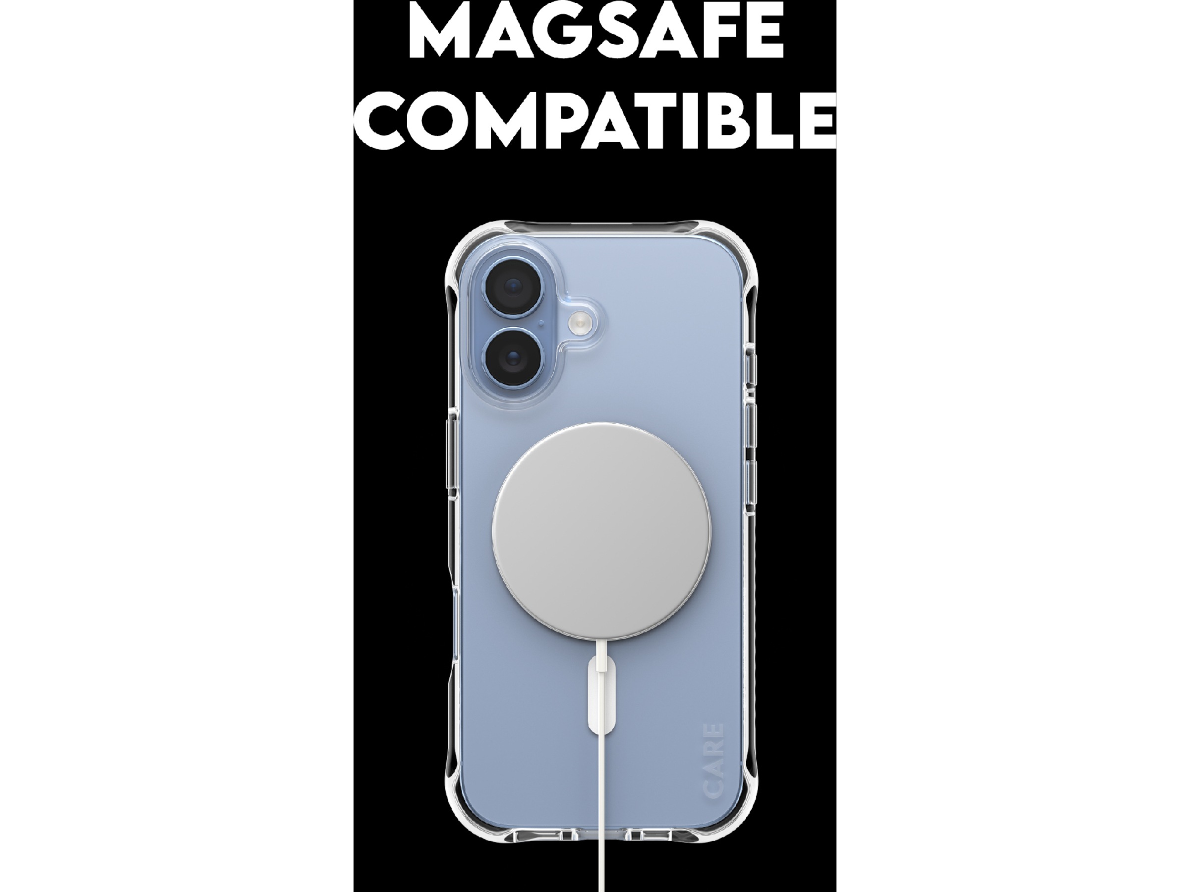 PanzerGlass CARE iPhone 17 Samba Hardcase deksel (gjennomsiktig/hvit) Deksel til mobiltelefon