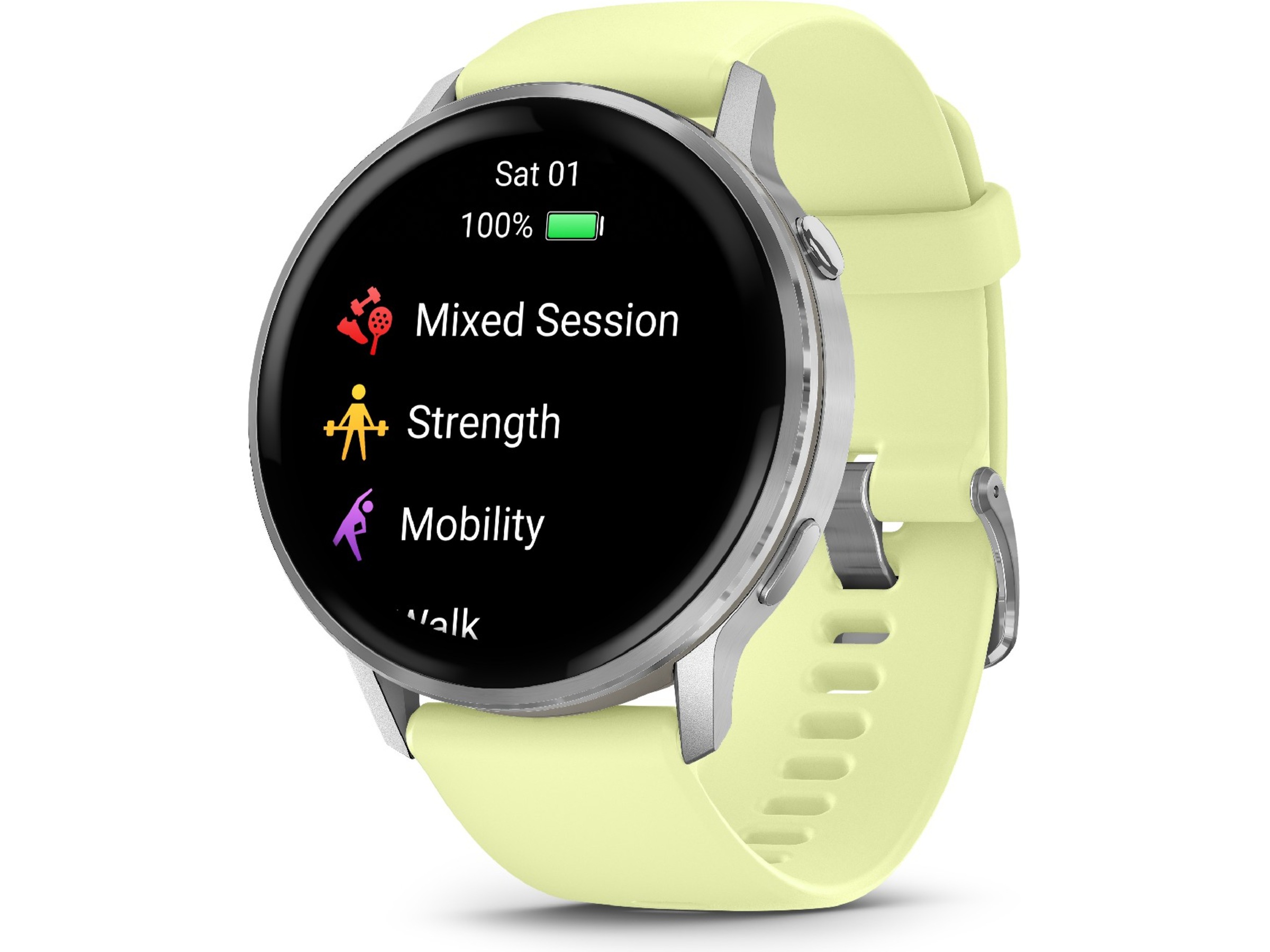 Garmin Venu 4 45mm GPS (silver/citron) Smartklokker