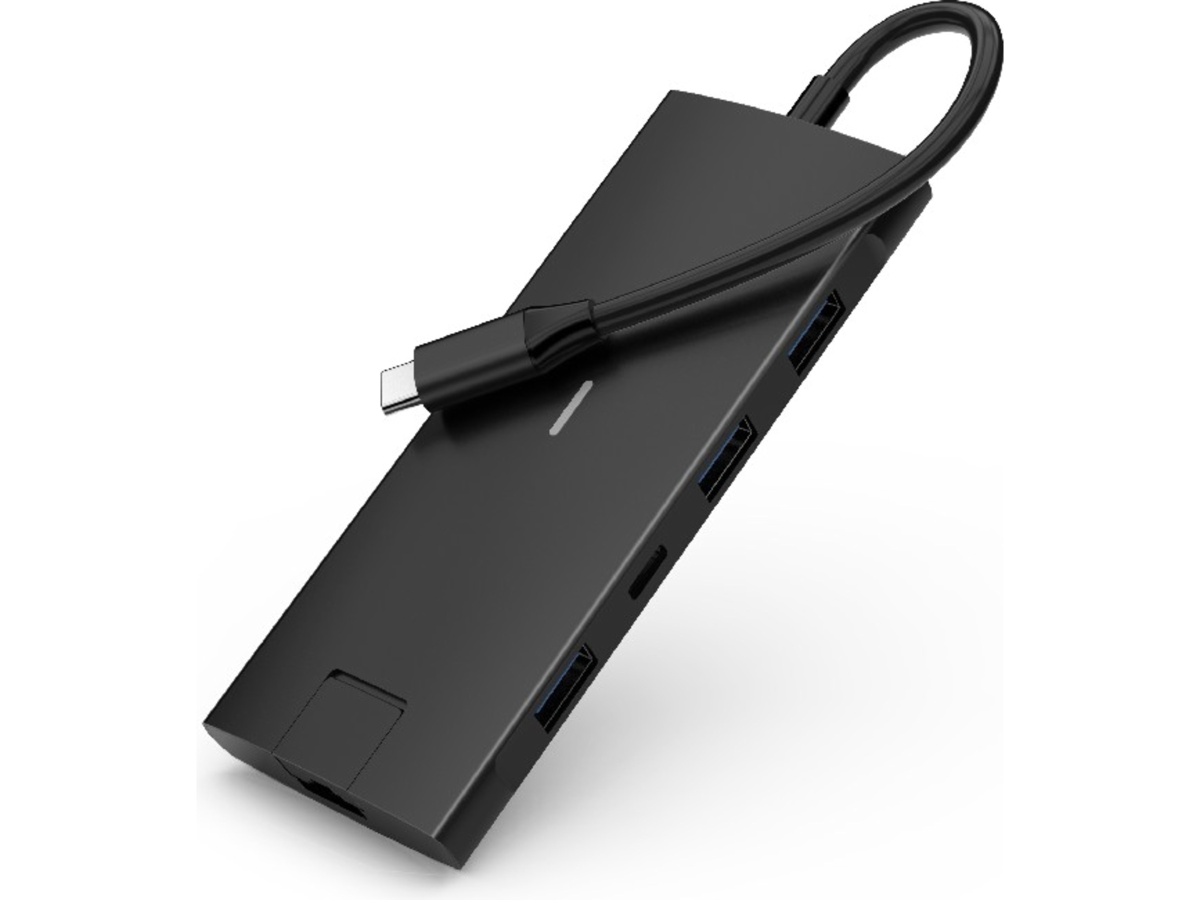 iiglo 8-i-1 Slim MultiPort Docking (sort) Dockingstasjon & USB-HUB