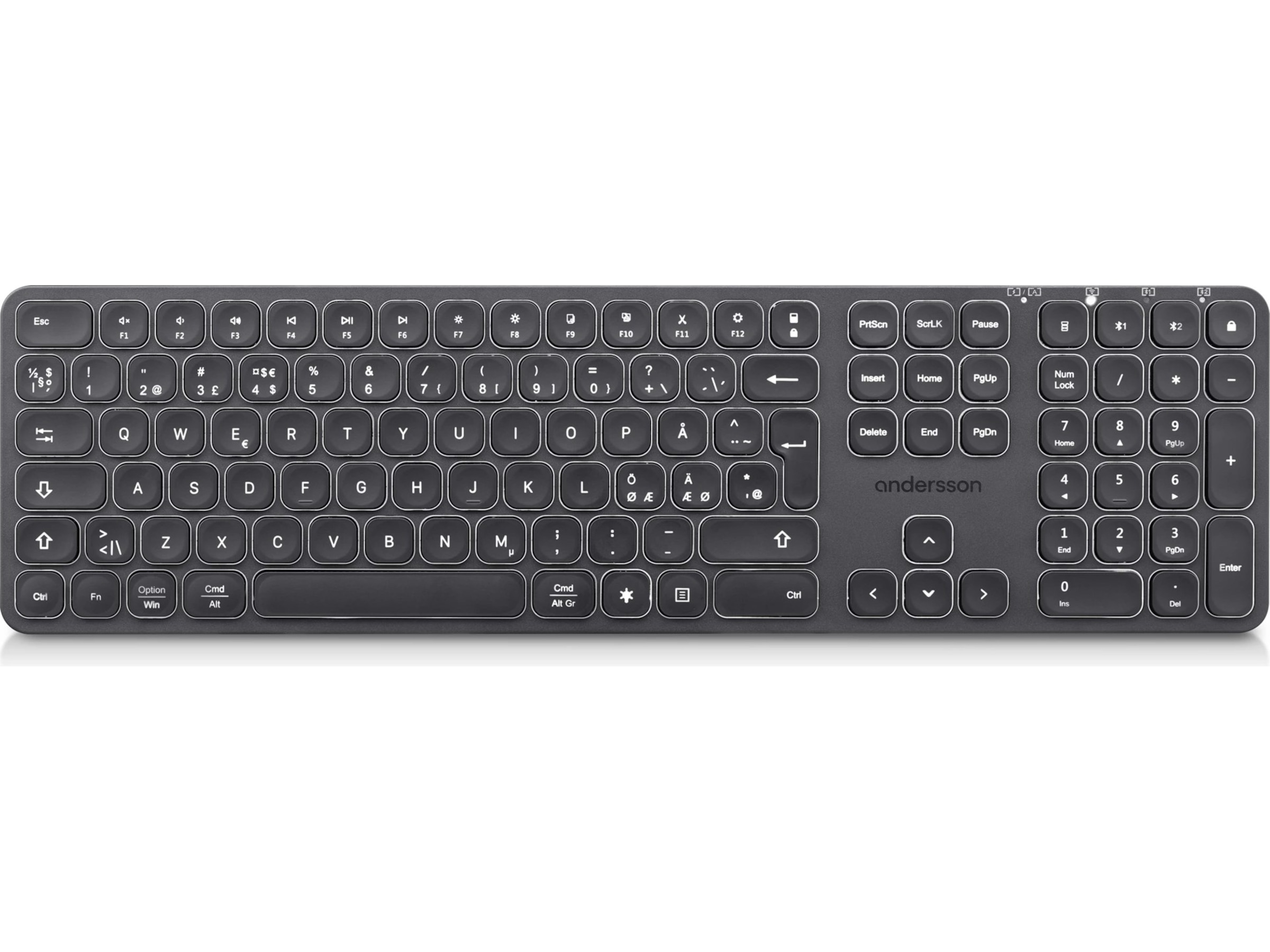 Andersson WSK-3000 trådløst tastatur (sort) Tastatur