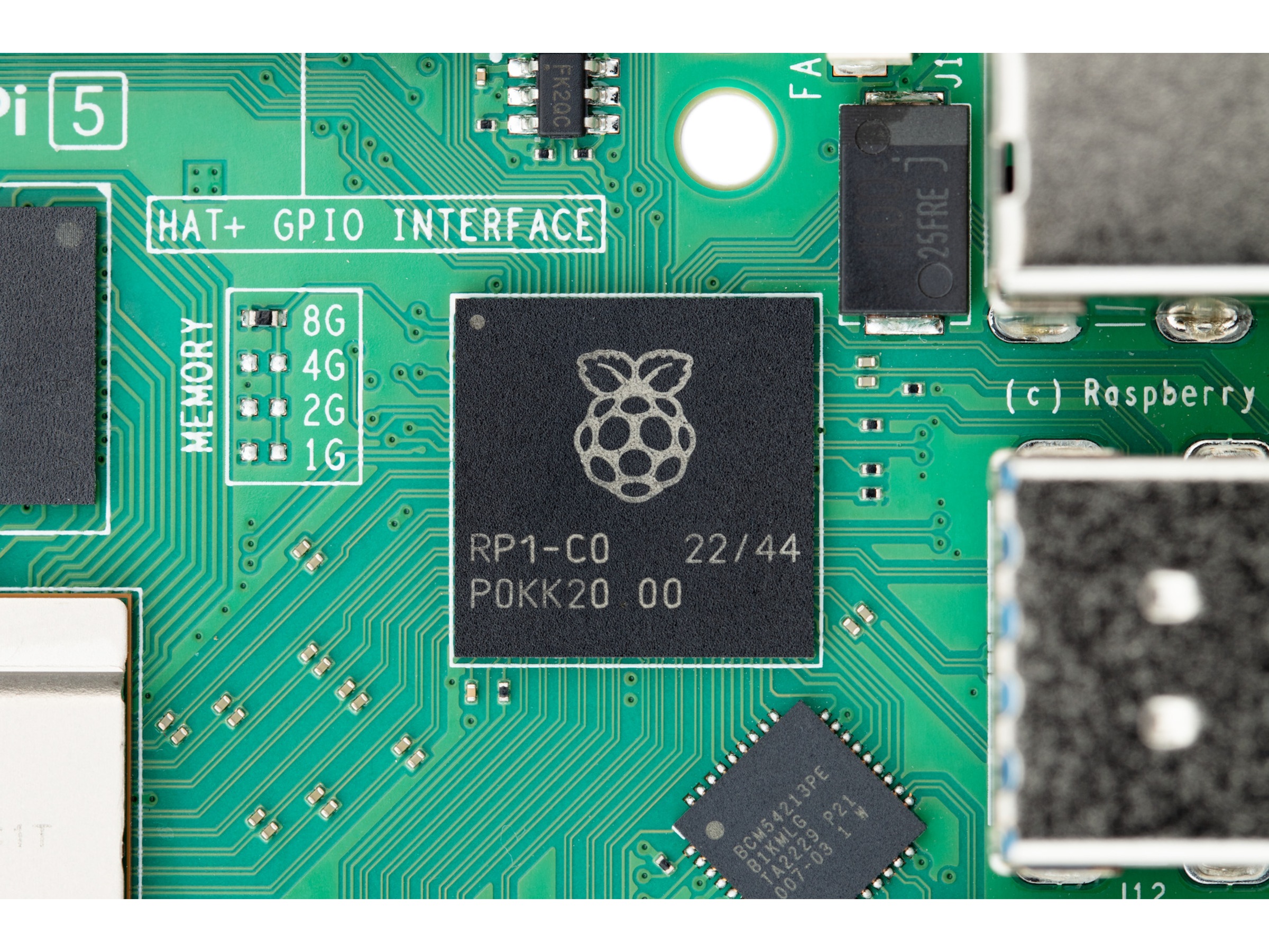 Raspberry Pi 5 Model B, 8GB RAM Integrert CPU