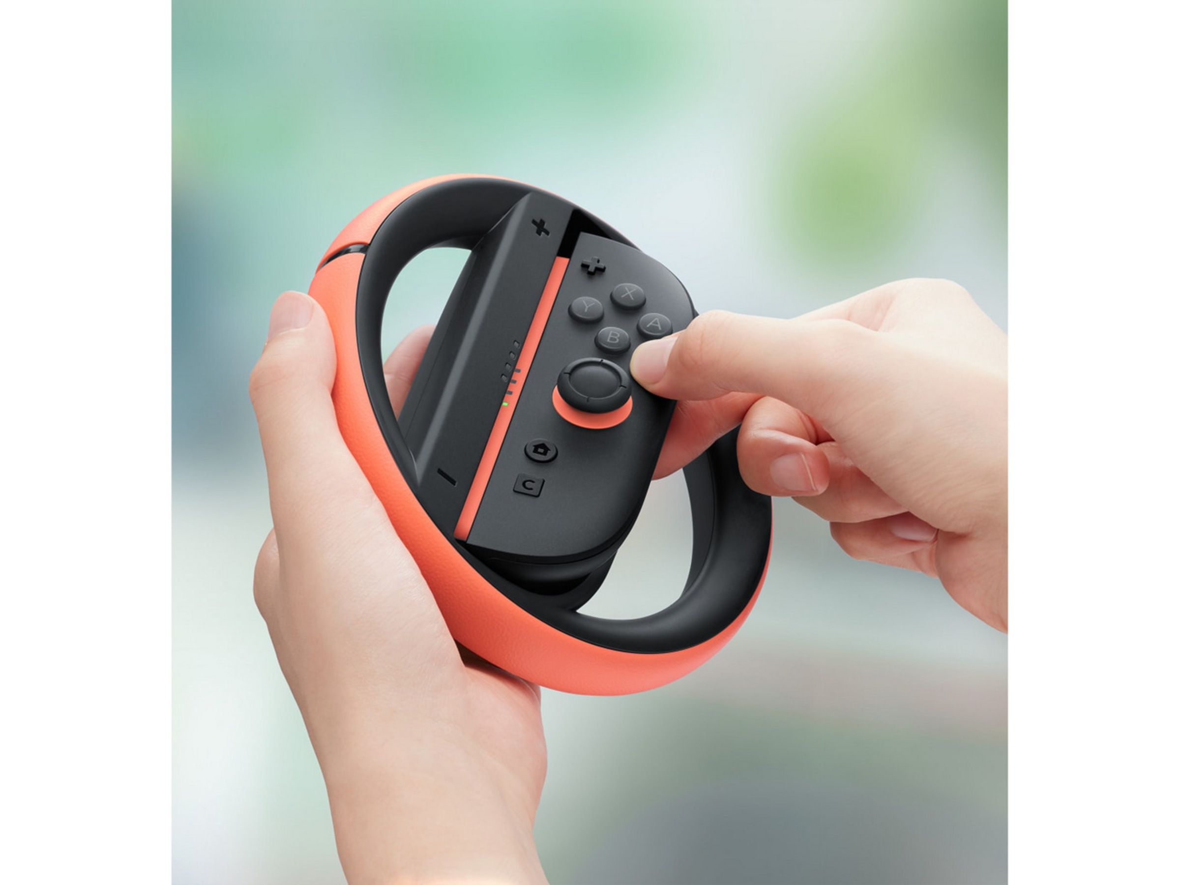 Nintendo Switch 2 Joy-Con 2 Wheel Pair (light blue/light red) Tilbehør