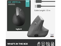 Logitech MX Vertical Trådløs BluetoothMus Ergonomi