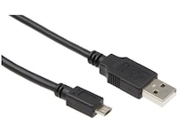 USB-A til USB Micro-B kabel 2m (sort) USB-kabler