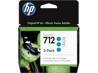 HP blekk 712 3-pack Cyan Blekkpatroner