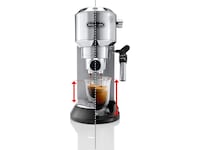 DeLonghi Dedica Style EC685.M Manuell espressomaskin (sølv) Espressomaskiner