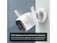 TP-Link Tapo C310 WiFi utendørs overvåkningskamera (hvit) Overvåkningskameraer