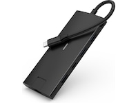 iiglo 8-i-1 Slim MultiPort Docking (sort) Dockingstasjon & USB-HUB