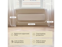 Mill Invisible panelovn 850W (hvit) Panelovner