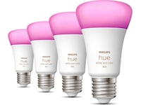 Philips Hue WCA -pærer 6,5 W A60 E27 4 stk Lyspærer & LED-pærer