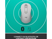 Logitech Signature M650 Large trådløs mus Offwhite Mus