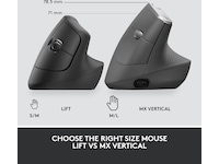 Logitech Lift Vertikal Business mus (graphite) Mus