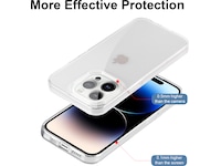 iiglo iPhone 15 Pro / 14 Pro Silikondeksel (gjennomsiktig) Deksel til mobiltelefon