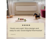 Mill Invisible panelovn 850W (hvit) -B-Grade Demo hjem & fritid