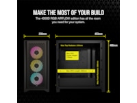 Corsair iCUE 4000D RGB Airflow Mid-Tower (sort) Midi tower
