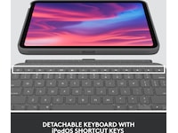 Logitech iPad 10,9" / 11" Combo Touch Tastaturdeksel (oxford grey) Deksel til nettbrett