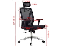 KENSON TERA Kontor- og gamingstol (sort) Kontorstoler