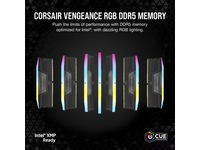 Corsair Vengeance RGB DDR5 5600MHz 96GB (sort) Minnebrikker