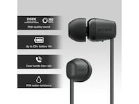 Sony WI-C100 Trådløse hodetelefoner, In-Ear (sort) Ørepropper