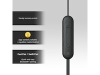 Sony WI-C100 Trådløse hodetelefoner, In-Ear (sort) Ørepropper