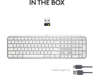Logitech MX Keys S trådløst tastatur (pale grey) Tastatur