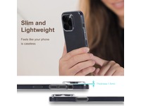 iiglo iPhone 15 Pro Silikondeksel (gjennomsiktig) Deksel til mobiltelefon