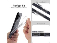 iiglo iPhone 15 Pro Silikondeksel (gjennomsiktig) Deksel til mobiltelefon