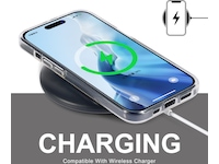 iiglo iPhone 15 / 14 Silikondeksel (gjennomsiktig) Deksel til mobiltelefon