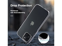 iiglo iPhone 15 / 14 Silikondeksel (gjennomsiktig) Deksel til mobiltelefon