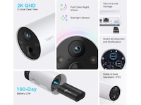 TP-Link Tapo C420S2 trådløst kamera 2-pack Overvåkningskameraer