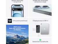 iPhone 15 256GB (blå) Mobiltelefoner