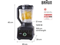 Braun Powerblend 9 Kanneblender JB 9040 (sort) Blendere