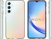 iiglo Galaxy S23 FE Silikondeksel (gjennomsiktig) Deksel til mobiltelefon