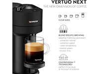 Nespresso Vertuo Next by De'Longhi Kapselmaskin (sort) Kapselmaskiner