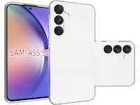 iiglo Samsung Galaxy A55 Silikondeksel (gjennomsiktig) Deksel til mobiltelefon