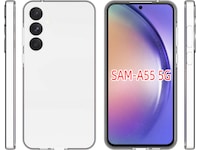 iiglo Samsung Galaxy A55 Silikondeksel (gjennomsiktig) Deksel til mobiltelefon
