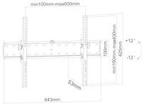 Andersson WTT 3.0 veggfeste TV 37-70" Veggfeste & TV-stativ