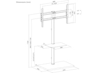 Andersson TV gulvstativ 37-75" Veggfeste & TV-stativ