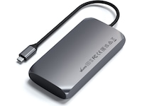 Satechi USB-C M1 Multimedia Adapter (grå) Dockingstasjon & USB-HUB