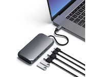 Satechi USB-C M1 Multimedia Adapter (grå) Dockingstasjon & USB-HUB