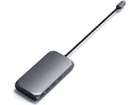 Satechi USB-C M1 Multimedia Adapter (grå) Dockingstasjon & USB-HUB