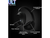 Sony ULT WEAR trådløse hodetelefoner Over-Ear med mic (sort) Hodetelefoner