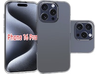 iiglo iPhone 16 Pro Silikondeksel (gjennomsiktig) Deksel til mobiltelefon